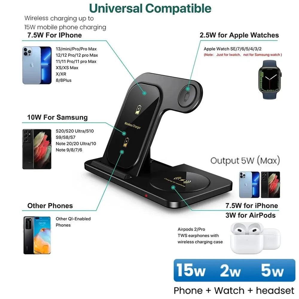 3 in 1 Wireless Charger Stand - Arrange It All