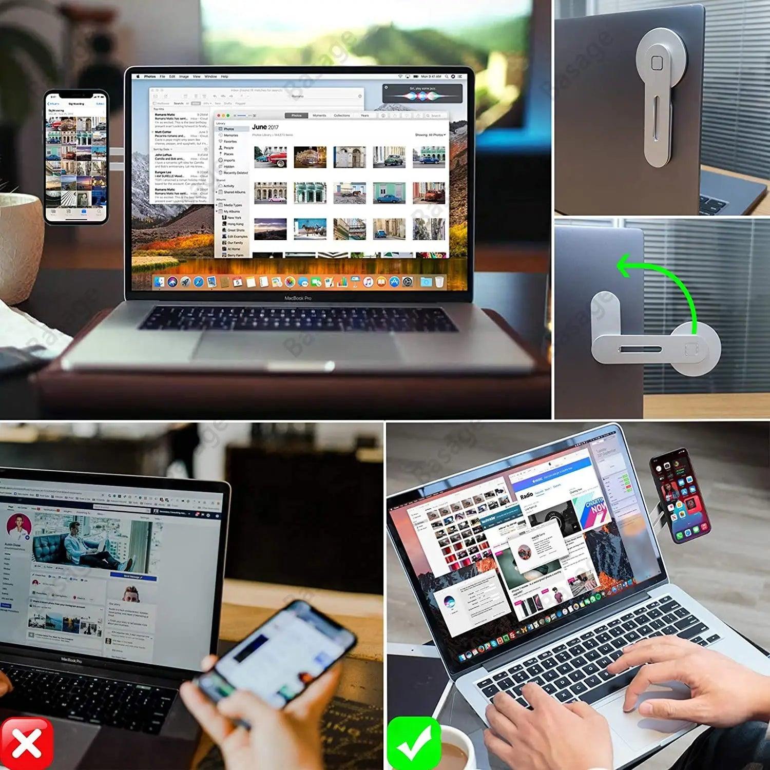 Magnetic Laptop Phone Holder - Arrange It All